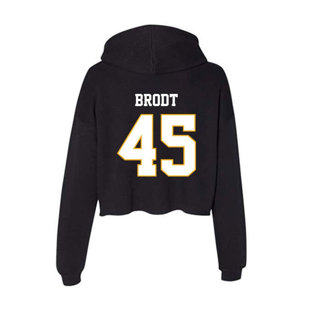 Winthrop - NCAA Baseball : Walker Brodt - Classic Shersey Women's Crop Fleece Hoodie-1
