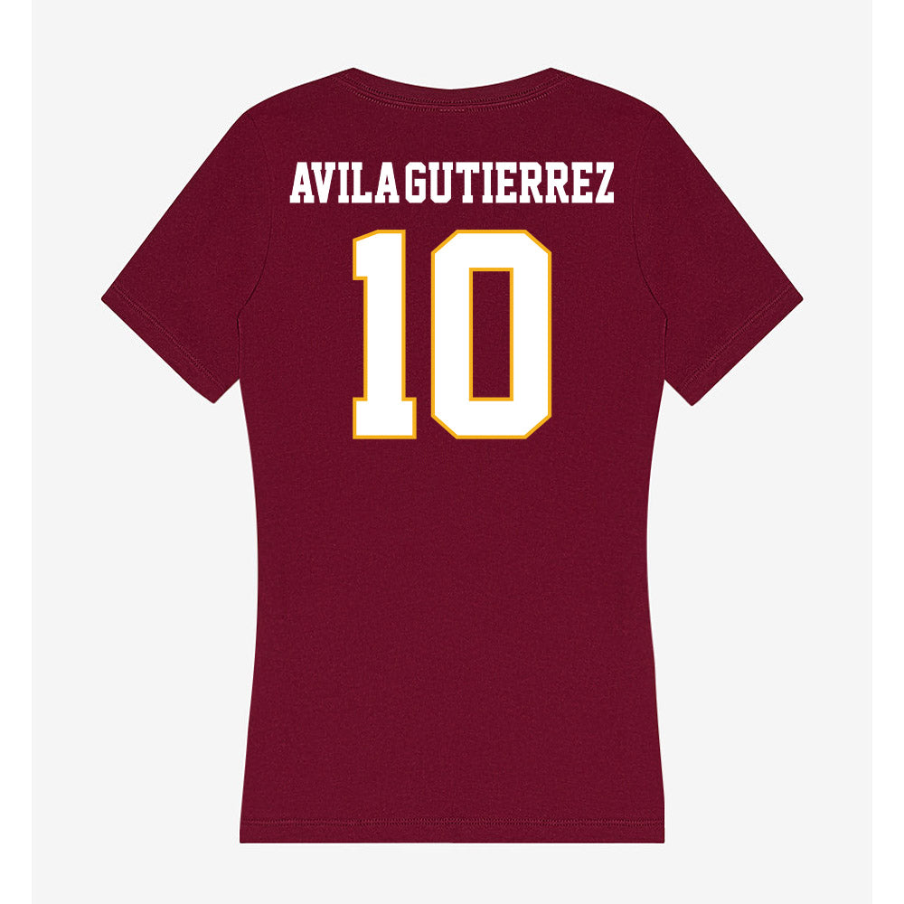 Winthrop - NCAA Women's Soccer : Monssi Avila-Gutierrez - Classic Shersey Women's V-Neck T-Shirt-1