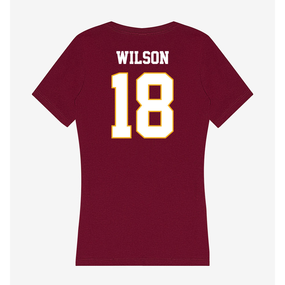 Winthrop - NCAA Men's Soccer : Thomas Wilson - Classic Shersey Women's V-Neck T-Shirt-1