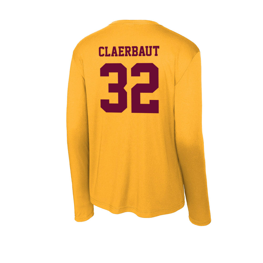 Central Michigan - NCAA Men's Basketball : Nathan Claerbaut - Activewear Long Sleeve T-Shirt-1
