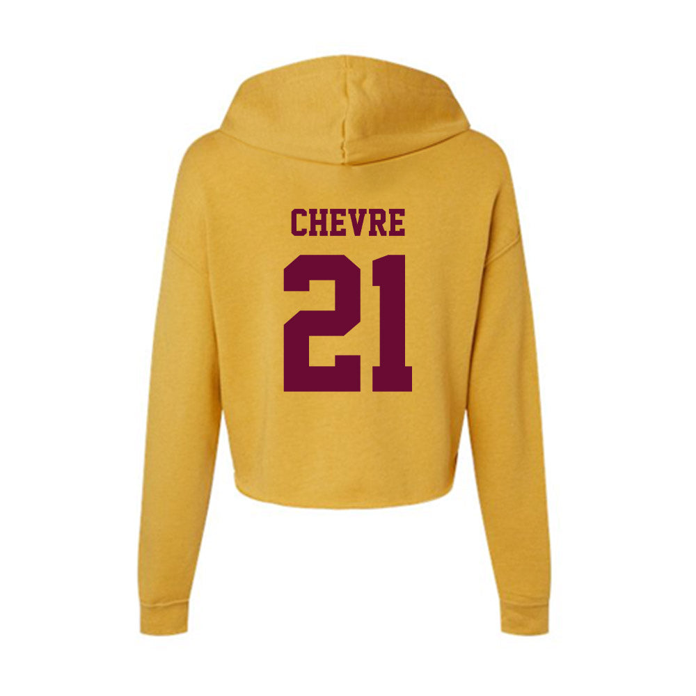 Central Michigan - NCAA Women's Basketball : Zareia Chevre - Women's Crop Fleece Hoodie-1