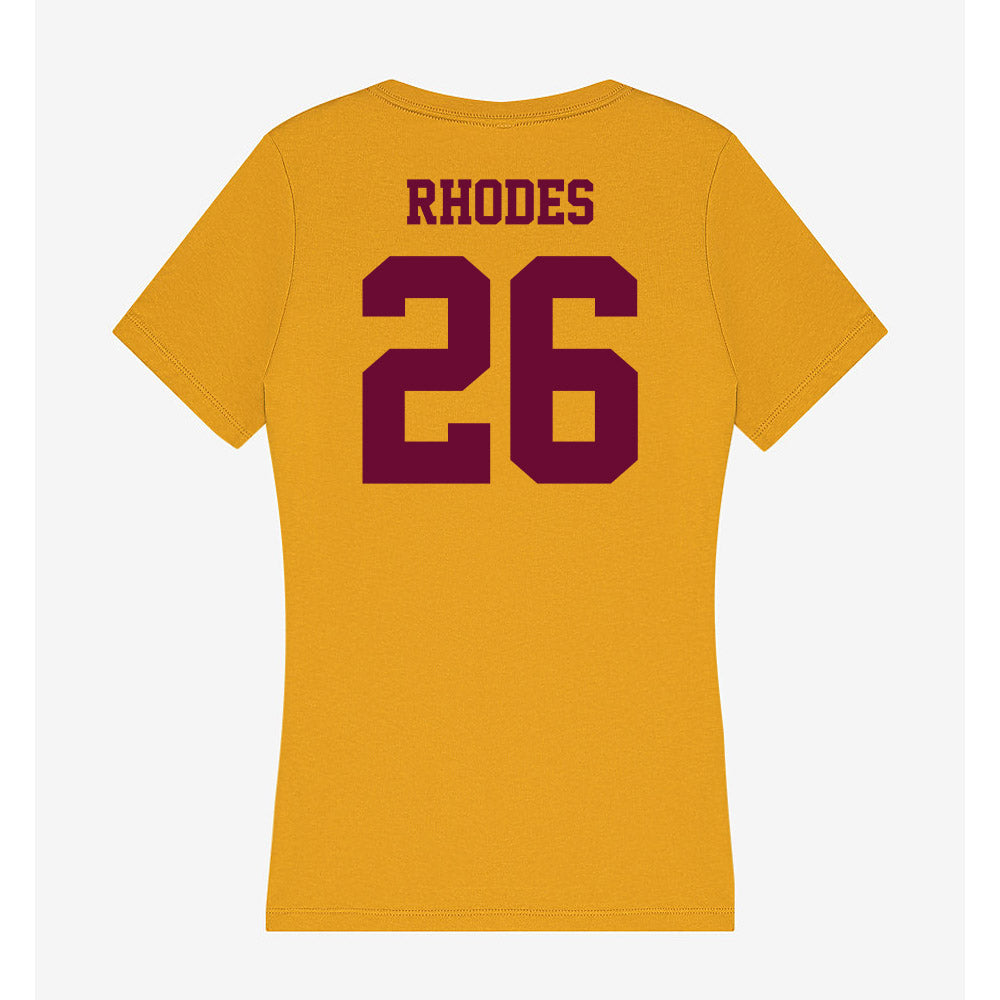 Central Michigan - NCAA Football : Cairo Rhodes - Women's V-Neck T-Shirt-1