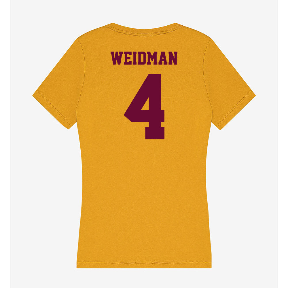 Central Michigan - NCAA Women's Volleyball : Rainey Weidman - Women's V-Neck T-Shirt-1