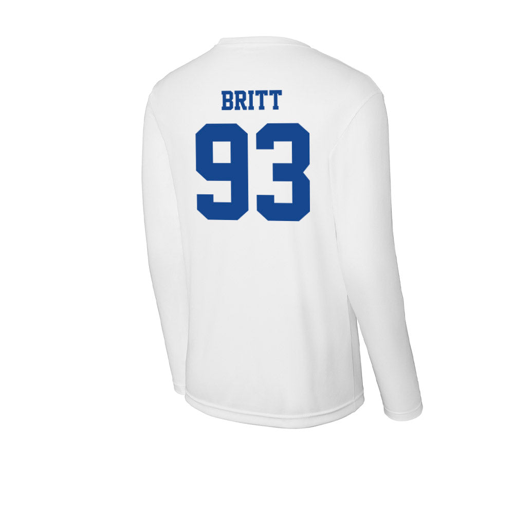 CNU - NCAA Football : Jaylen Britt - Activewear Long Sleeve T-Shirt-1