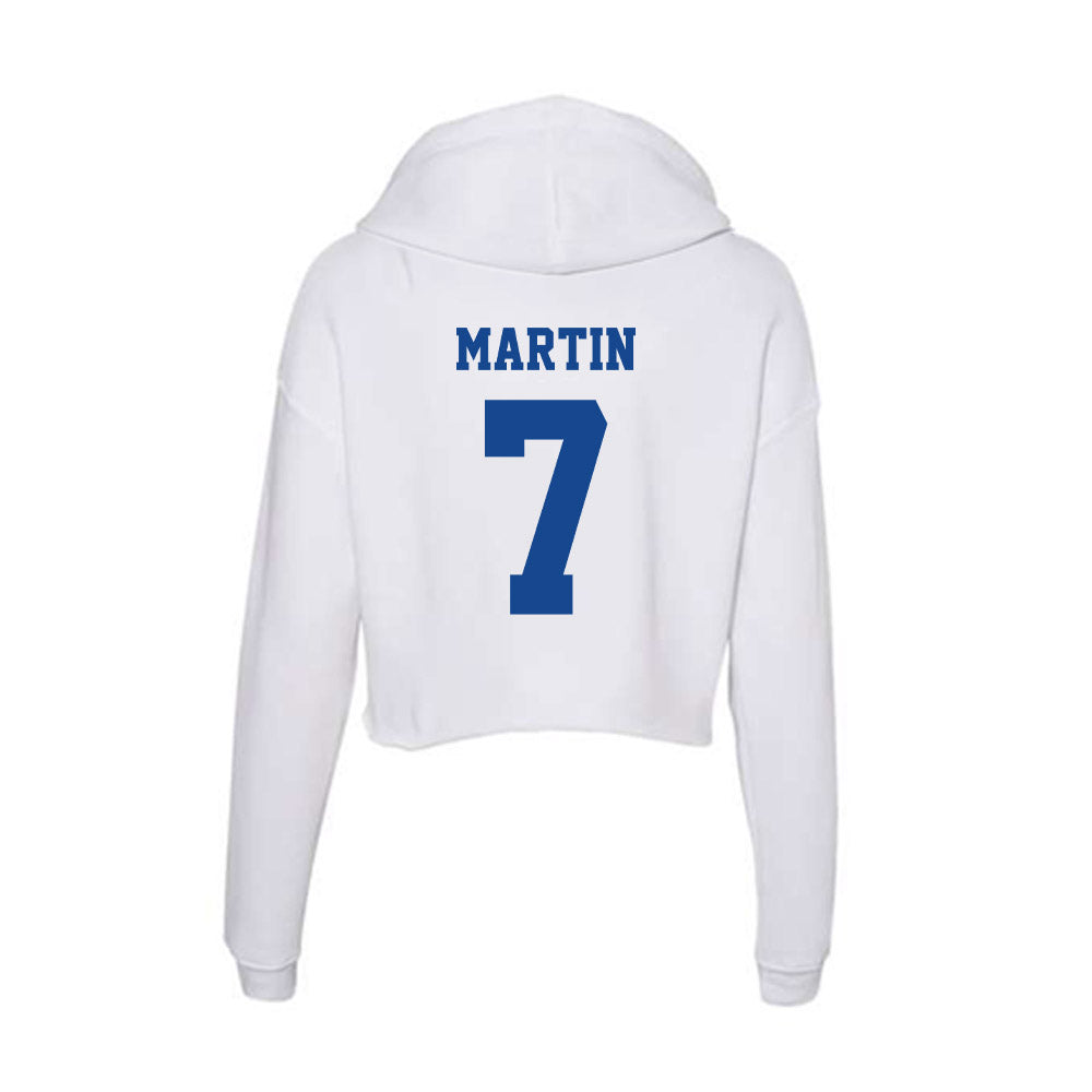 CNU - NCAA Football : Noah Martin - Women's Crop Fleece Hoodie-1