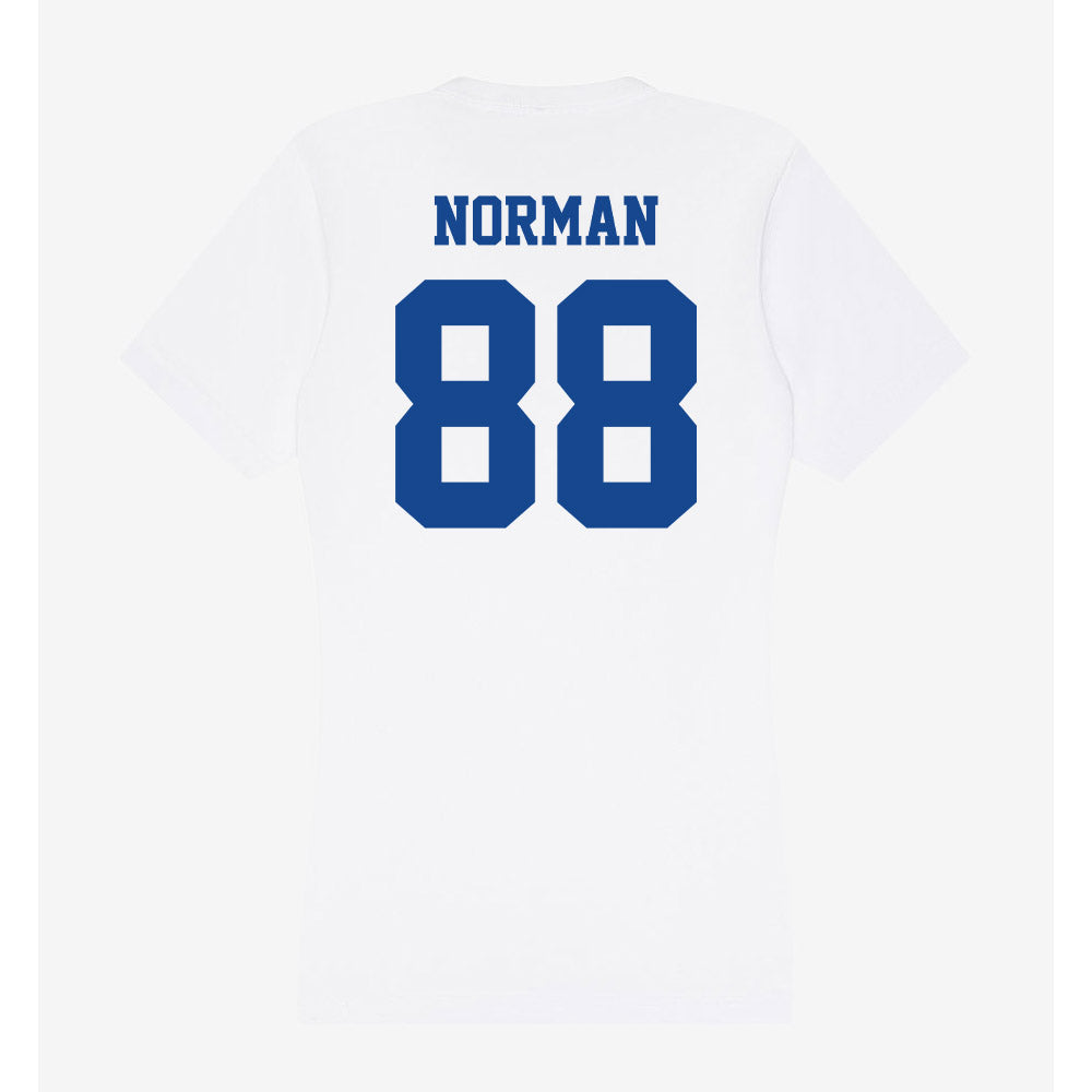 CNU - NCAA Football : Deven Norman - Women's V-Neck T-Shirt-1