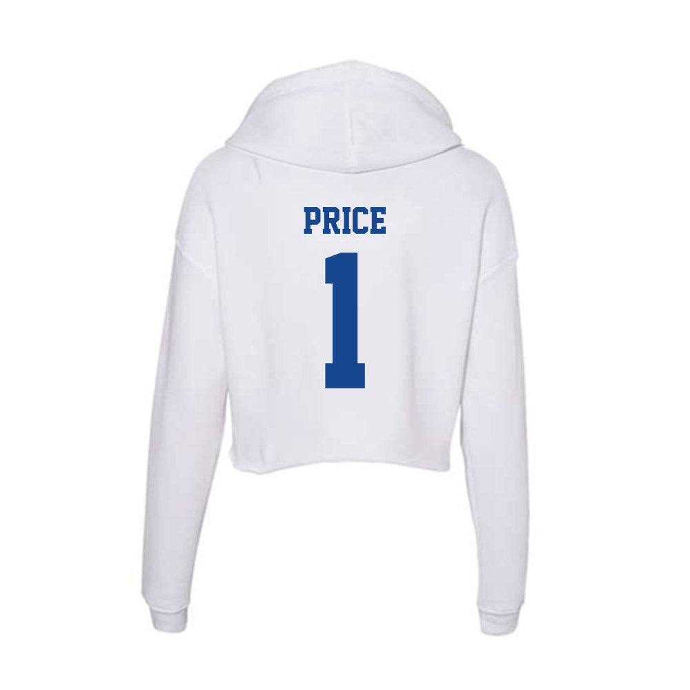CNU - NCAA Women's Volleyball : Kensie Price - Women's Crop Fleece Hoodie-1