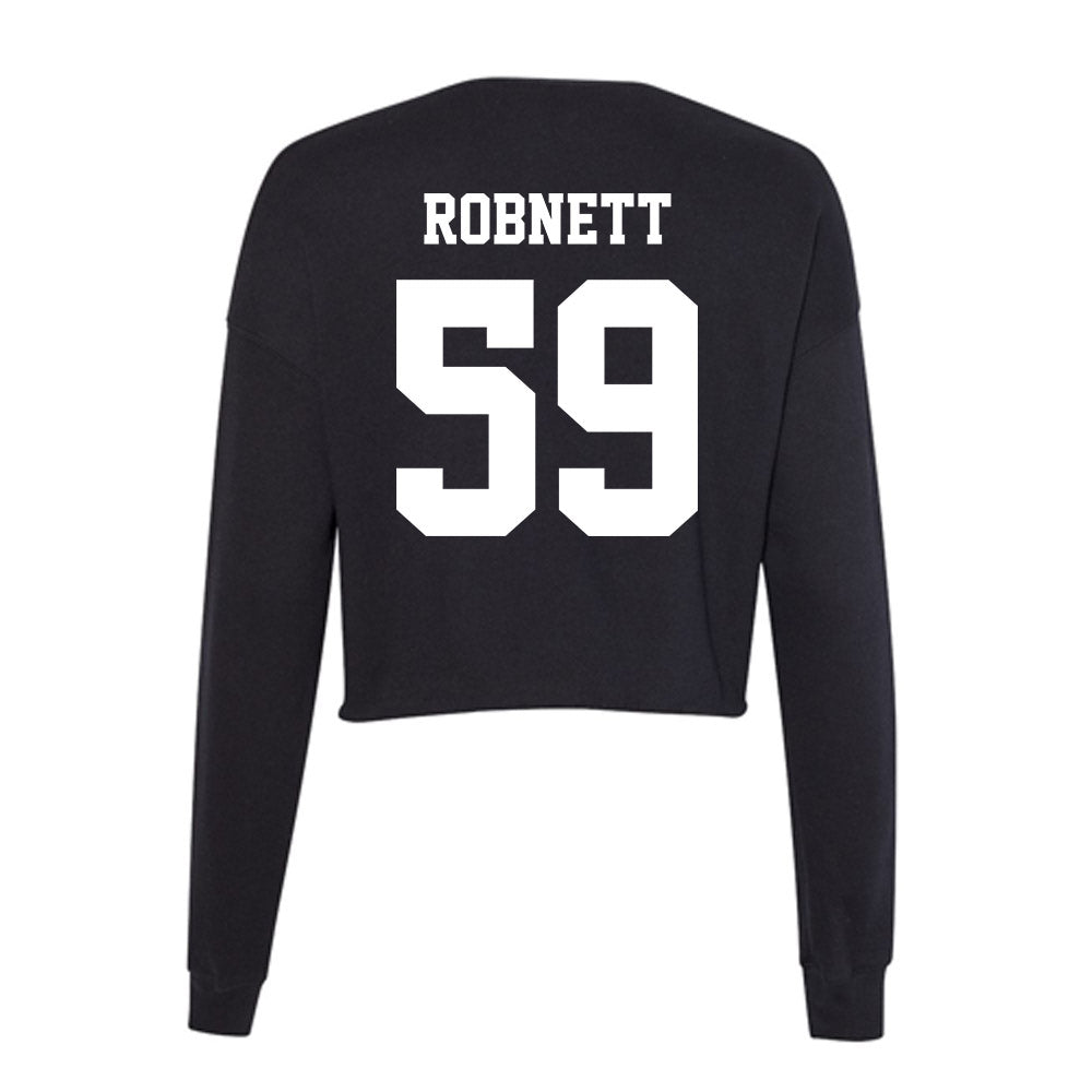 New Mexico - NCAA Football : Kaden Robnett - Women's Cropped Crew Fleece-1