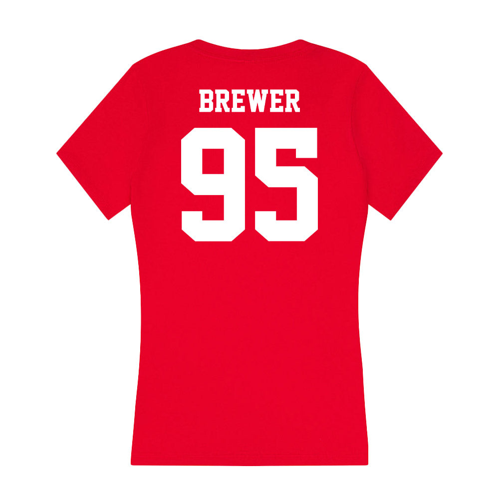 - NCAA Football : Colby Brewer - Women's V-Neck T-Shirt-1