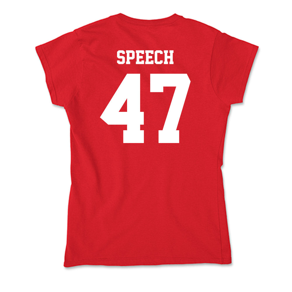 New Mexico - NCAA Football : Drew Speech - Soft Style Women’s T-Shirt-1