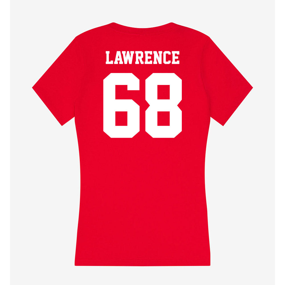 New Mexico - NCAA Football : Tyler Lawrence - Women's V-Neck T-Shirt-1