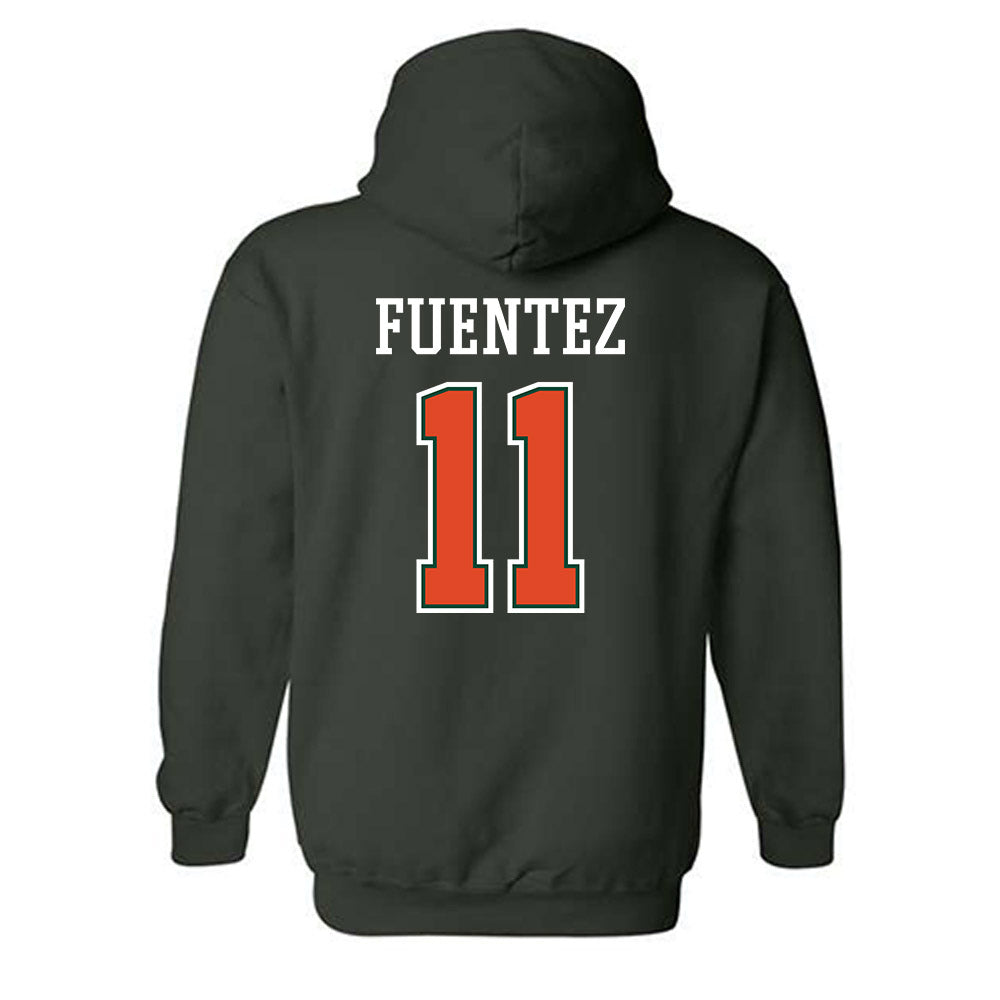 Miami - NCAA Women's Volleyball : Blair Fuentez - Graphic Hooded Sweatshirt-1