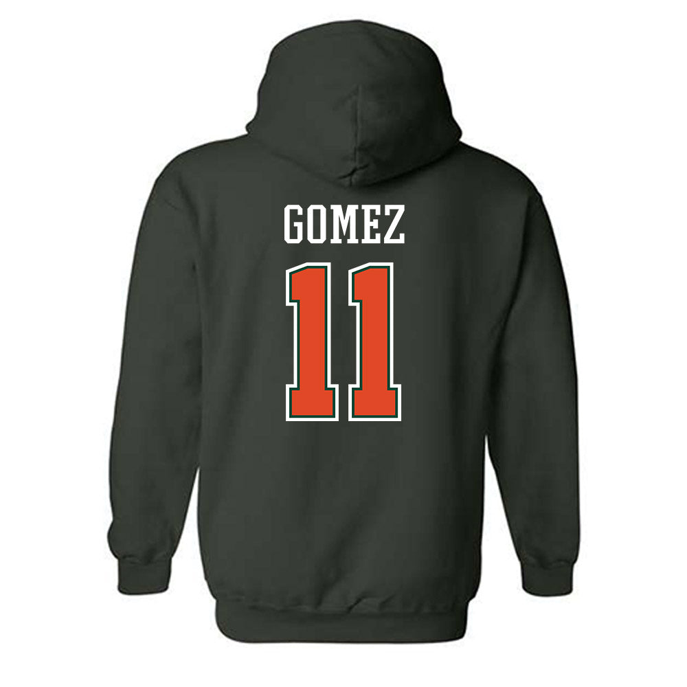 Miami - NCAA Women's Volleyball : Blair Gomez - Graphic Hooded Sweatshirt-1