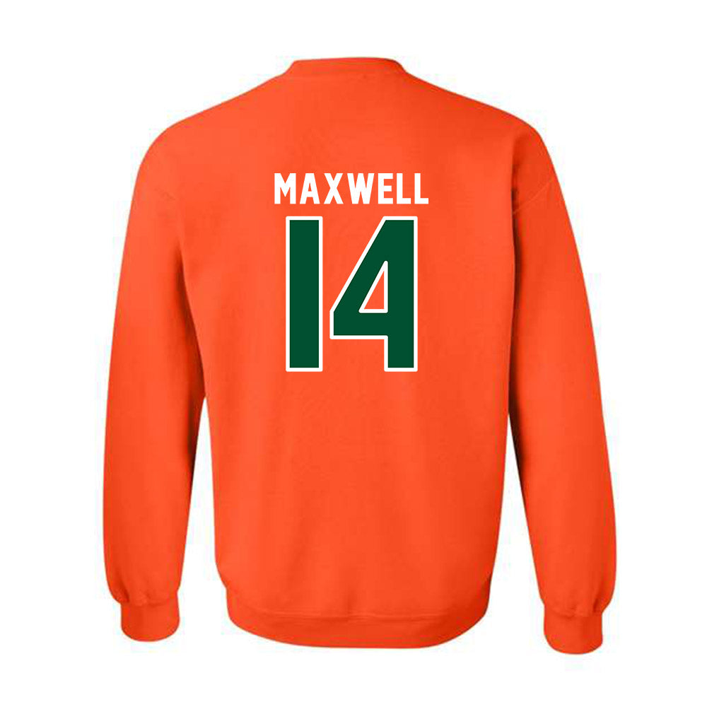 Miami - NCAA Women's Soccer : Taylor Maxwell - Replica Shersey Crewneck Sweatshirt-1