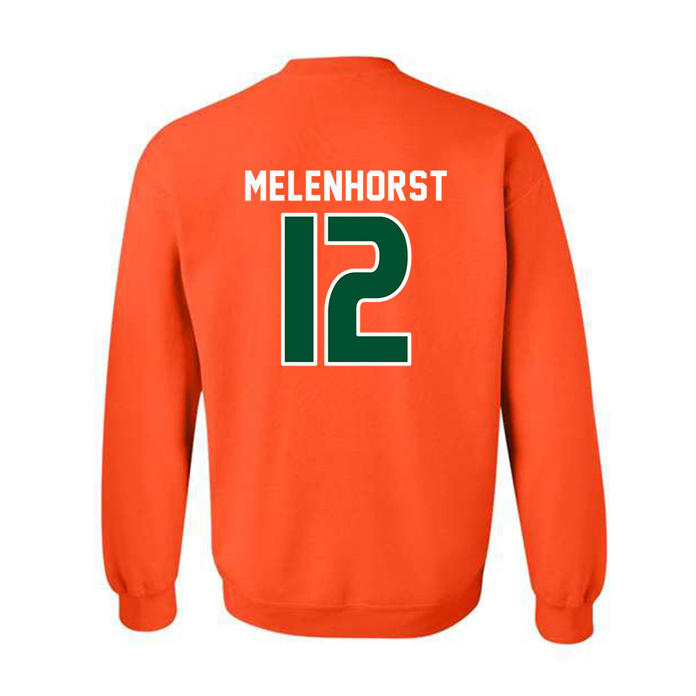 Miami - NCAA Women's Soccer : Teegan Melenhorst - Replica Shersey Crewneck Sweatshirt-1