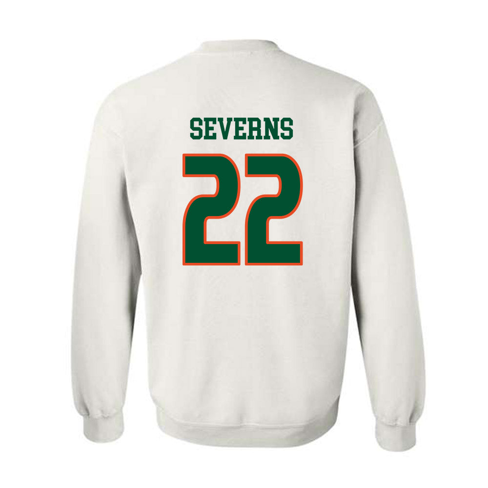 Miami - NCAA Women's Soccer : Brie Severns - Replica Shersey Crewneck Sweatshirt-1