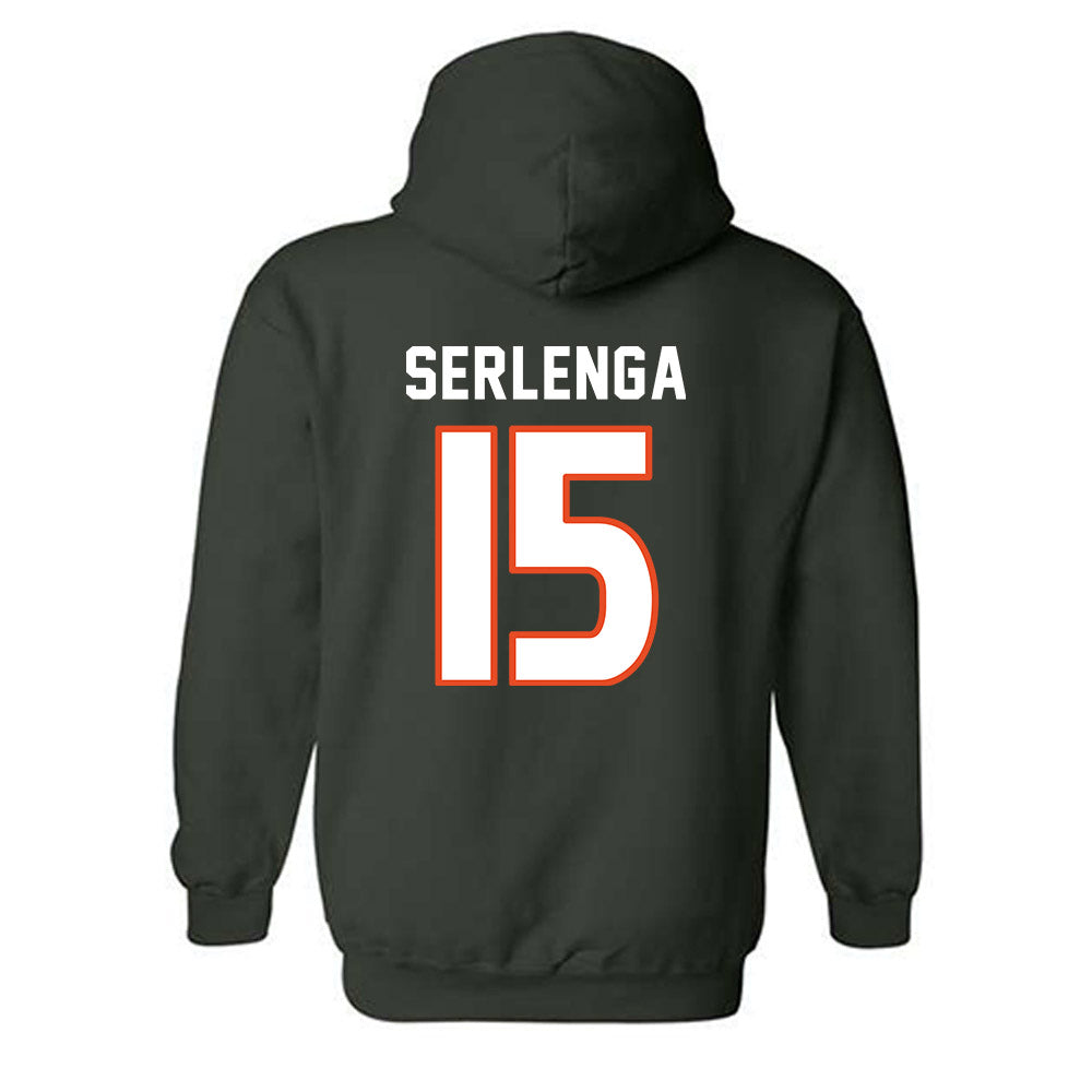 Miami - NCAA Women's Soccer : Allie Serlenga - Replica Shersey Hooded Sweatshirt-1