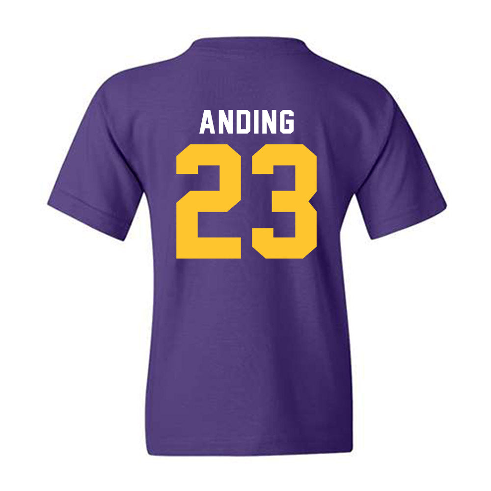 LSU - NCAA Football : Aidan Anding - Classic Shersey Youth T-Shirt-1