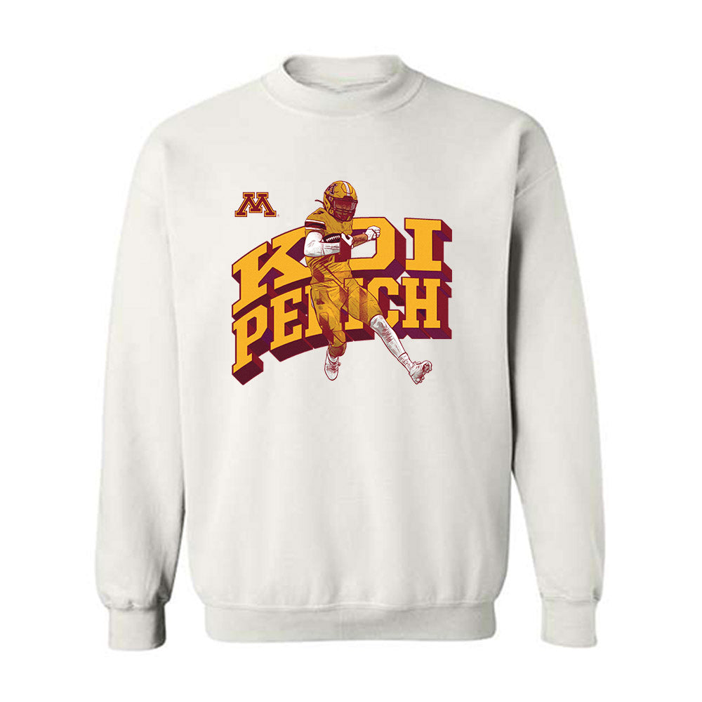 Minnesota - NCAA Football : Koi Perich - Individual Caricature Crewneck Sweatshirt
