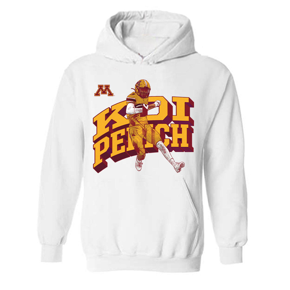 Minnesota - NCAA Football : Koi Perich - Individual Caricature Hooded Sweatshirt