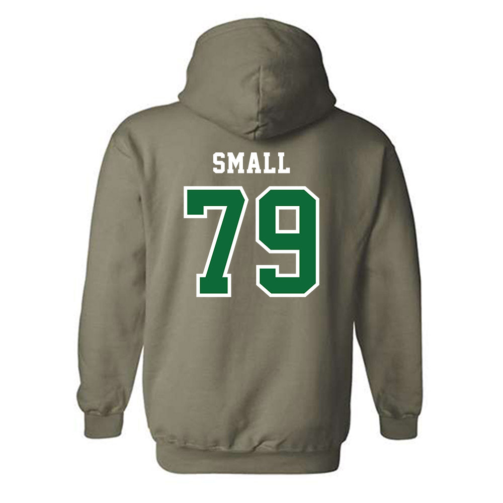 EMich - NCAA Football : Everett Small - Classic Shersey Hooded Sweatshirt-1