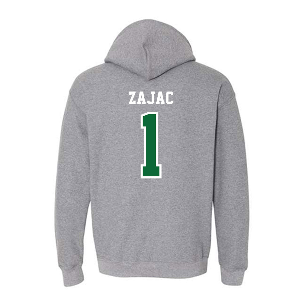 EMich - NCAA Women's Basketball : Alli Zajac - Classic Shersey Hooded Sweatshirt-1