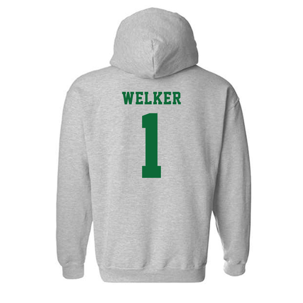 EMich - NCAA Women's Volleyball : Hatteras Welker - Classic Shersey Hooded Sweatshirt-1