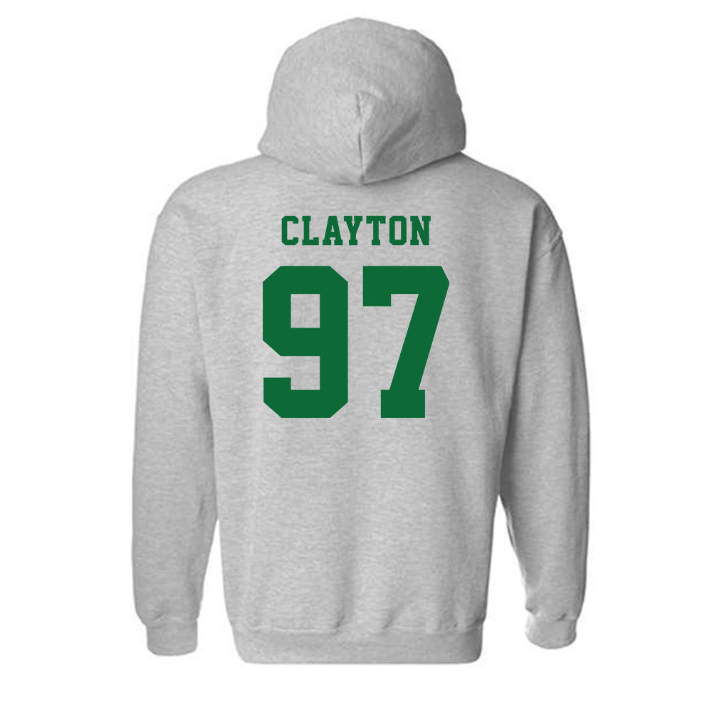 EMich - NCAA Football : Duke Clayton - Classic Shersey Hooded Sweatshirt-1