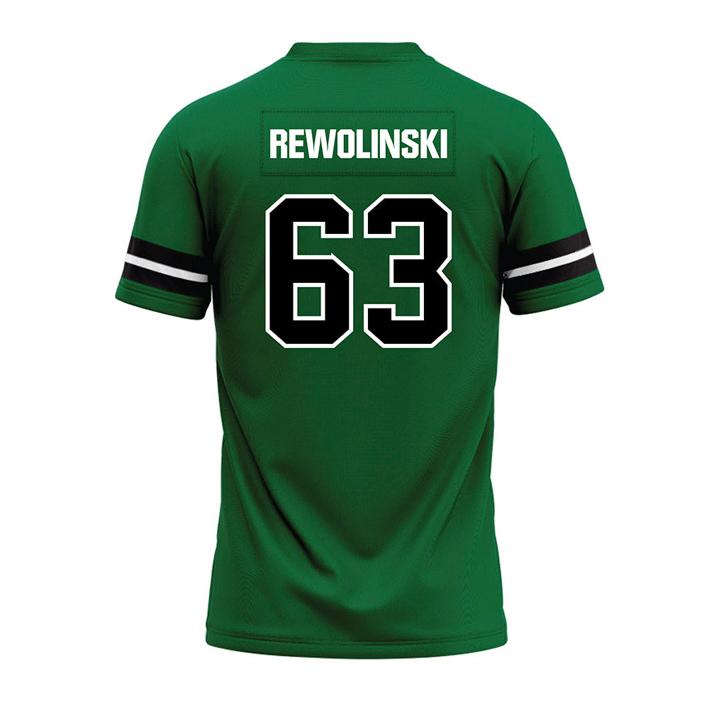 EMich - NCAA Football : Mickey Rewolinski - Green Premium Football Jersey-1