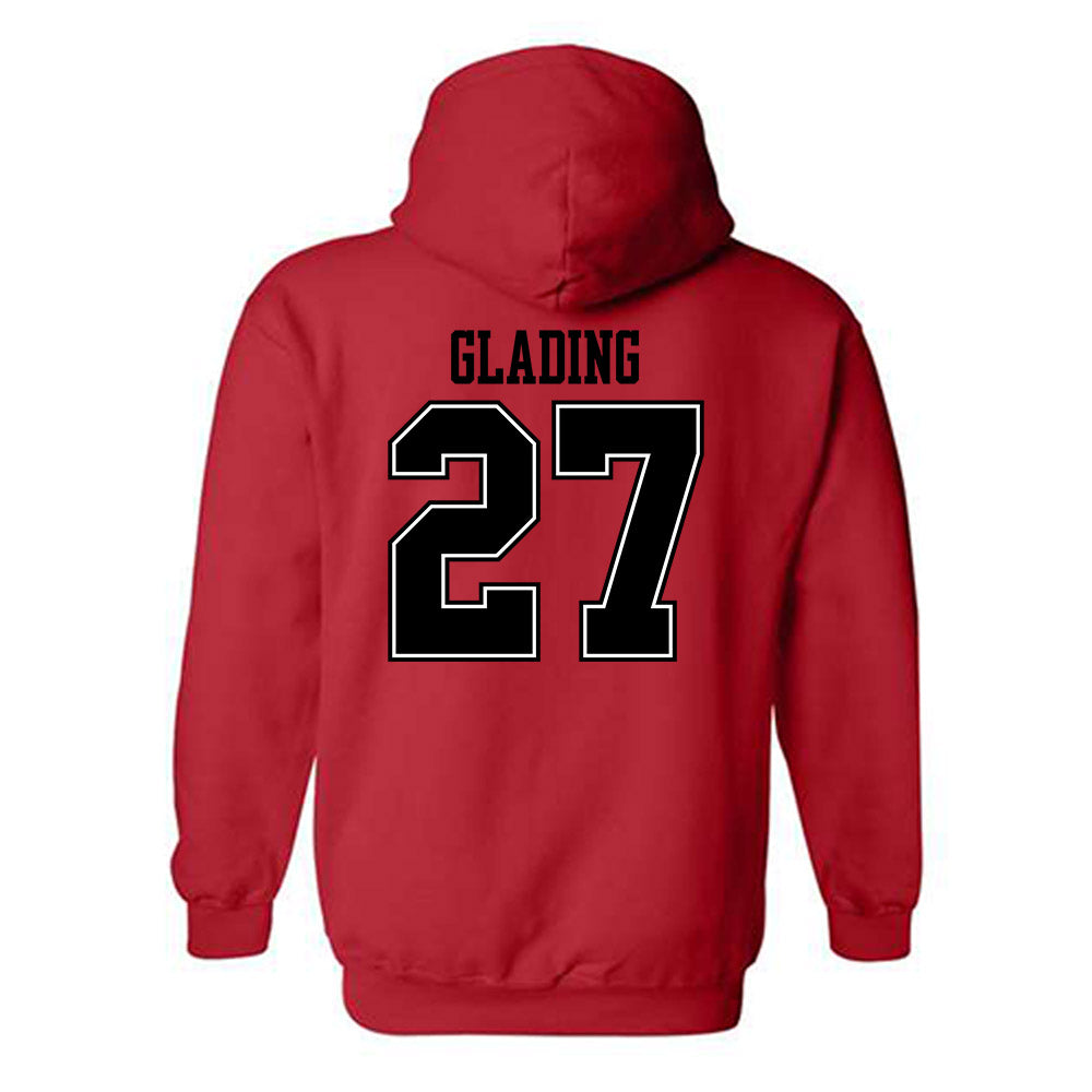 Valdosta State - NCAA Baseball : Pierce Glading - Classic Shersey Hooded Sweatshirt-1
