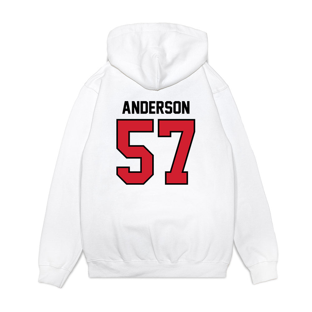 Valdosta State - NCAA Football : Wyatt Anderson - Classic Shersey Hooded Sweatshirt-1