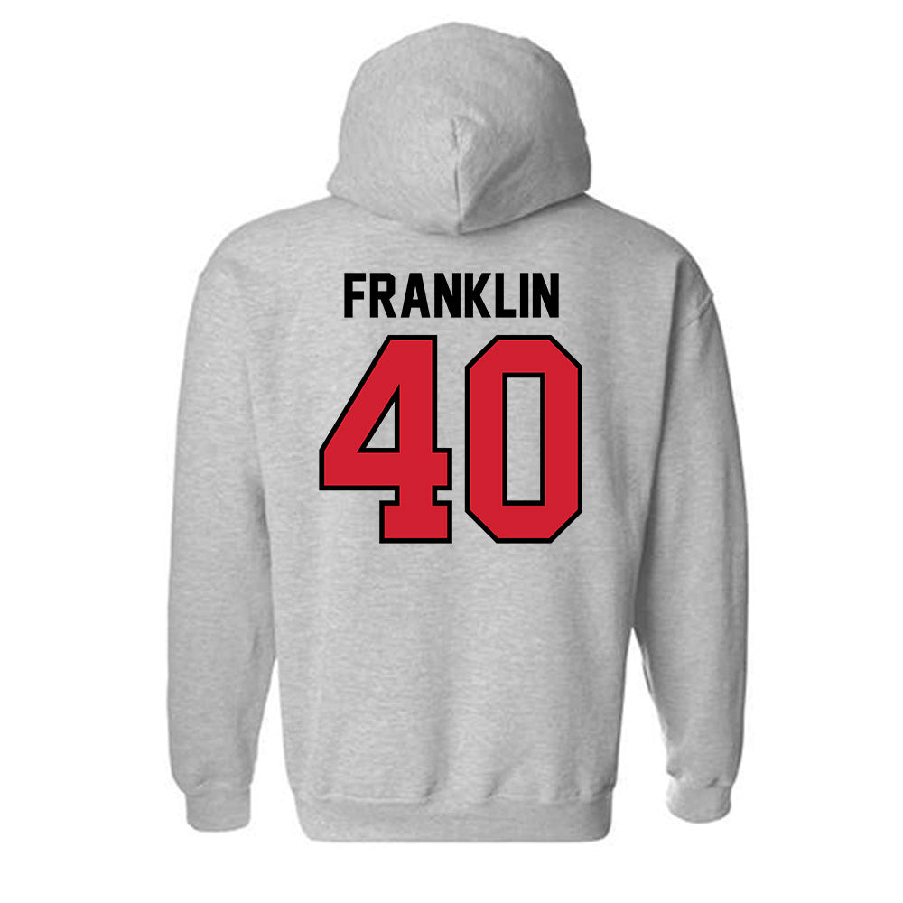 Valdosta State - NCAA Football : Javerius Franklin - Classic Shersey Hooded Sweatshirt-1