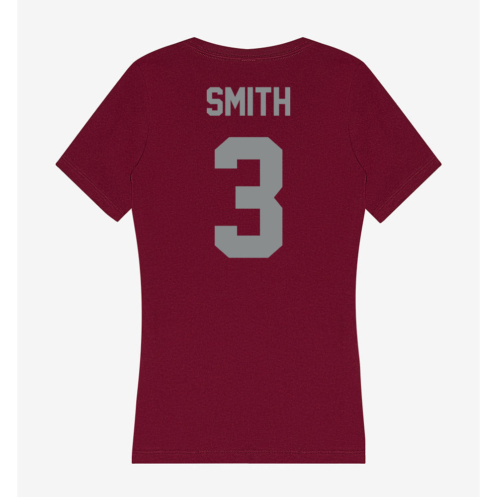 Montana - NCAA Women's Soccer : Abby Smith - Women's V-Neck T-Shirt-1