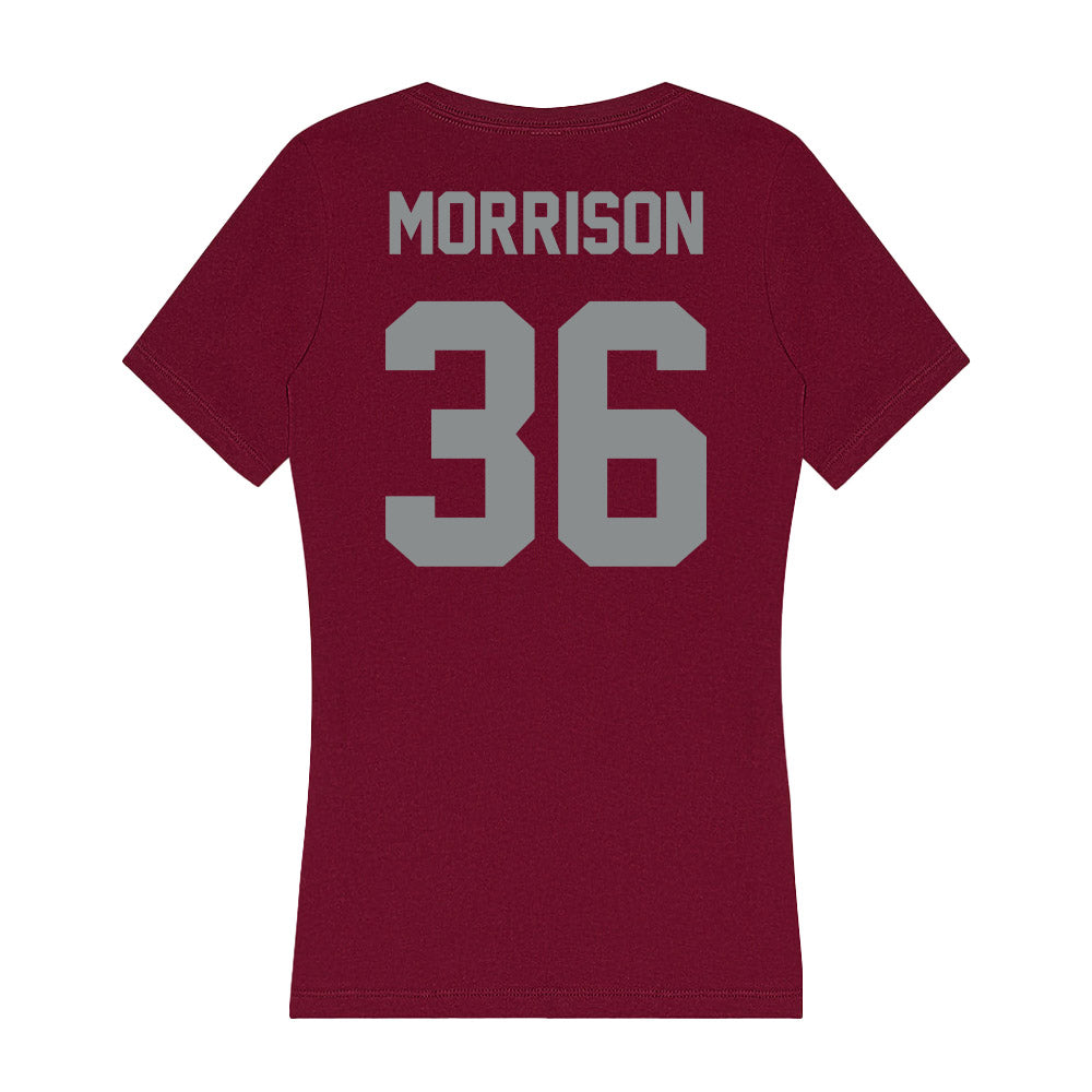 Montana - NCAA Football : Ty Morrison - Women's V-Neck T-Shirt-1