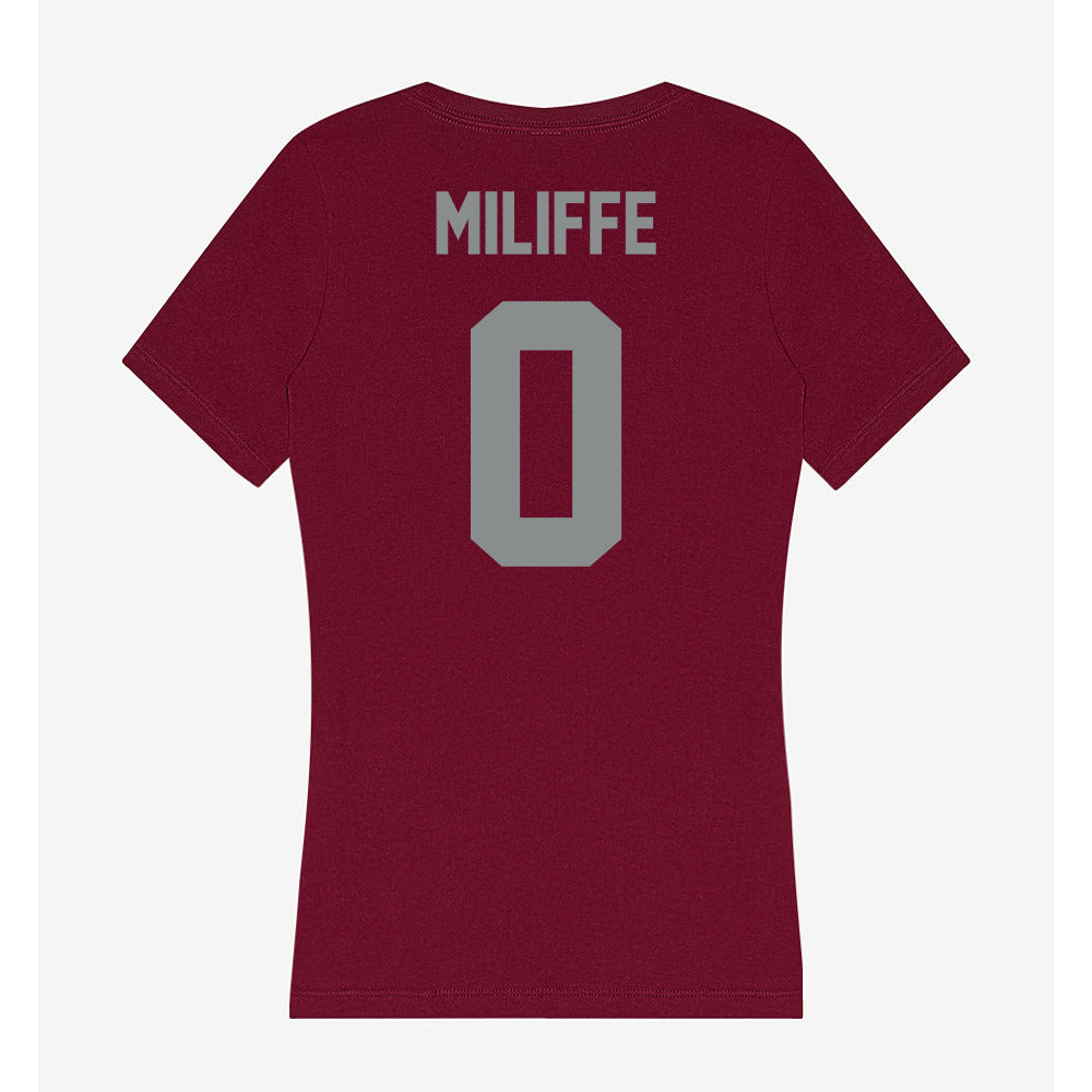 Montana - NCAA Women's Soccer : Jillian Miliffe - Women's V-Neck T-Shirt-1