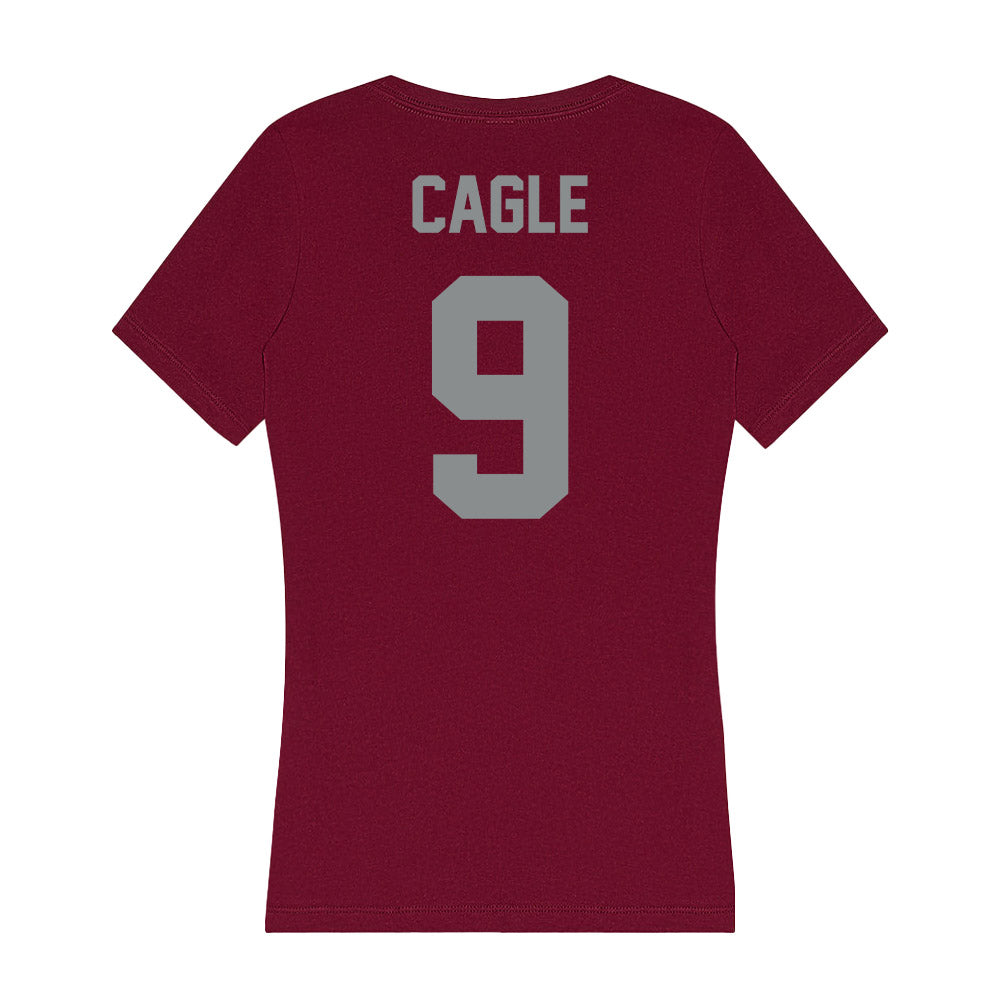 Montana - NCAA Women's Volleyball : Gracie Cagle - Women's V-Neck T-Shirt-1