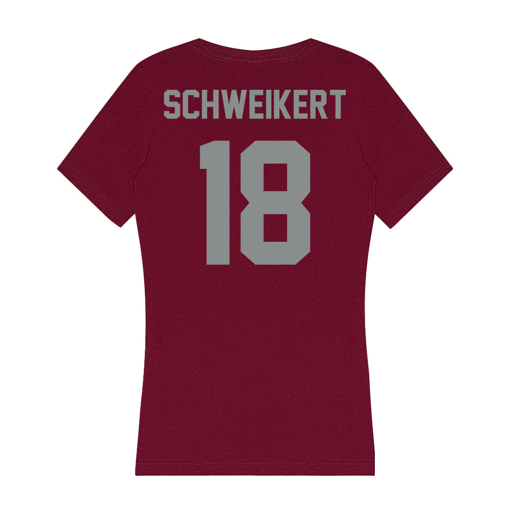 Montana - NCAA Football : Cody Schweikert - Women's V-Neck T-Shirt-1