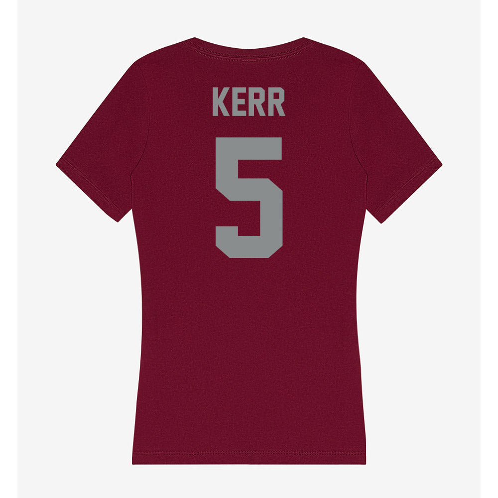 Montana - NCAA Women's Soccer : Caylee Kerr - Women's V-Neck T-Shirt-1
