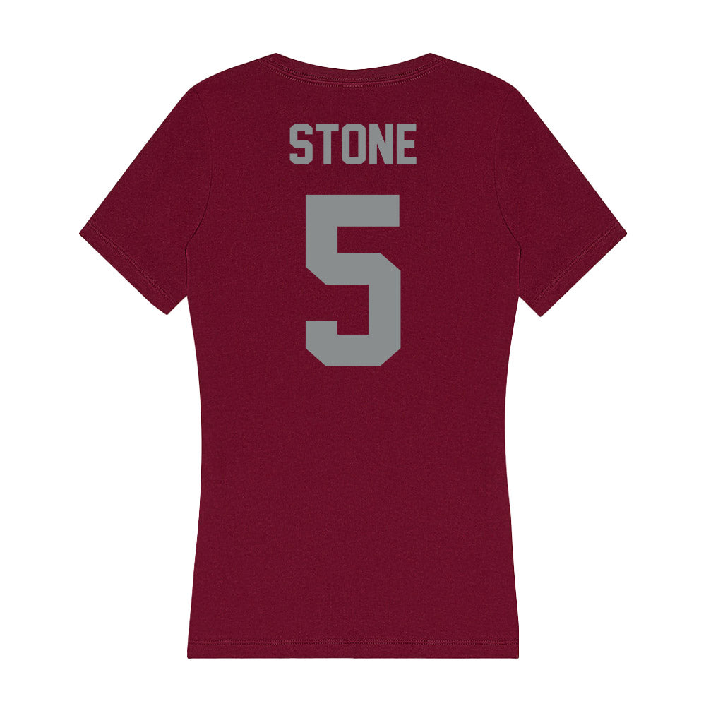 Montana - NCAA Women's Volleyball : Alex Stone - Women's V-Neck T-Shirt-1