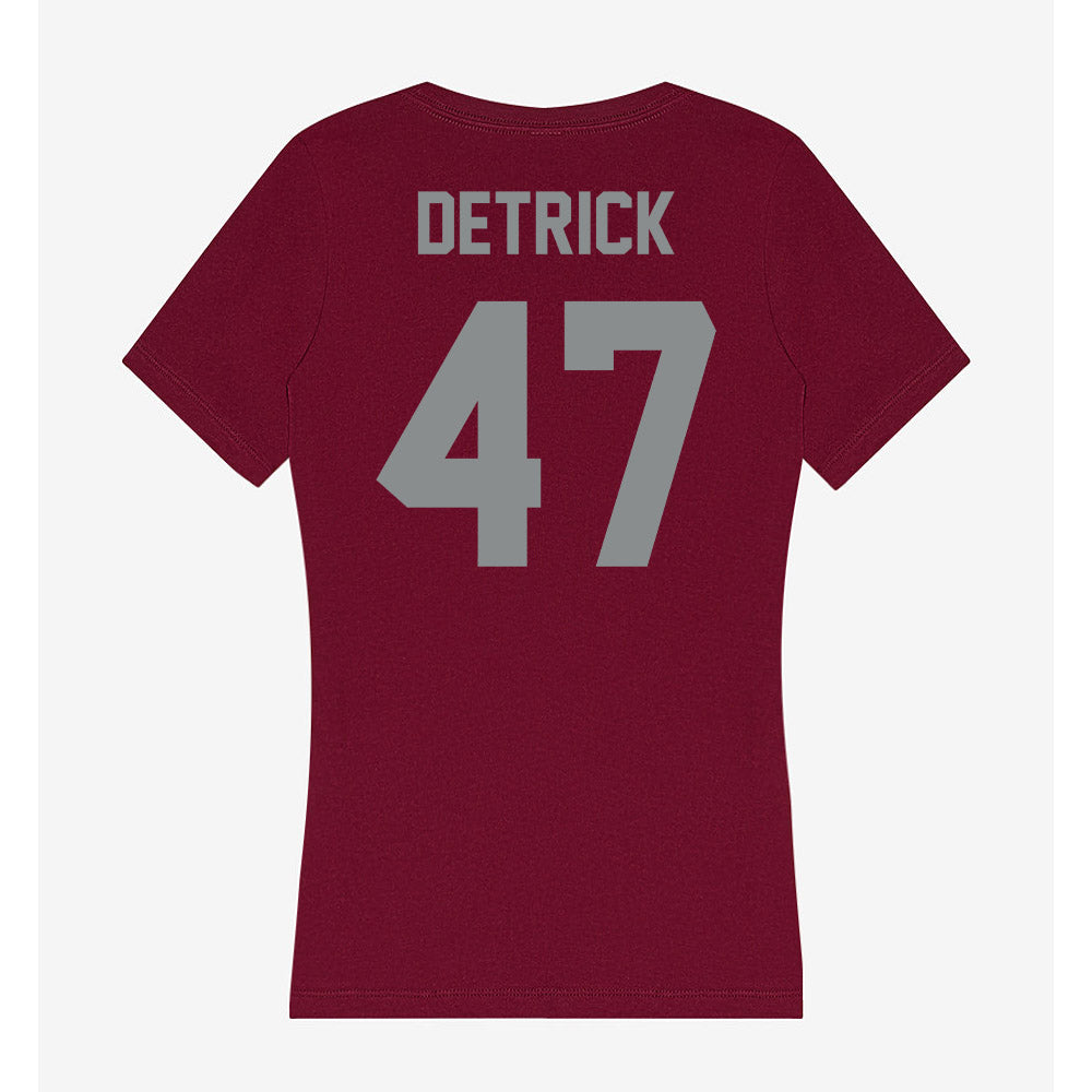 Montana - NCAA Football : Kellen Detrick - Women's V-Neck T-Shirt-1