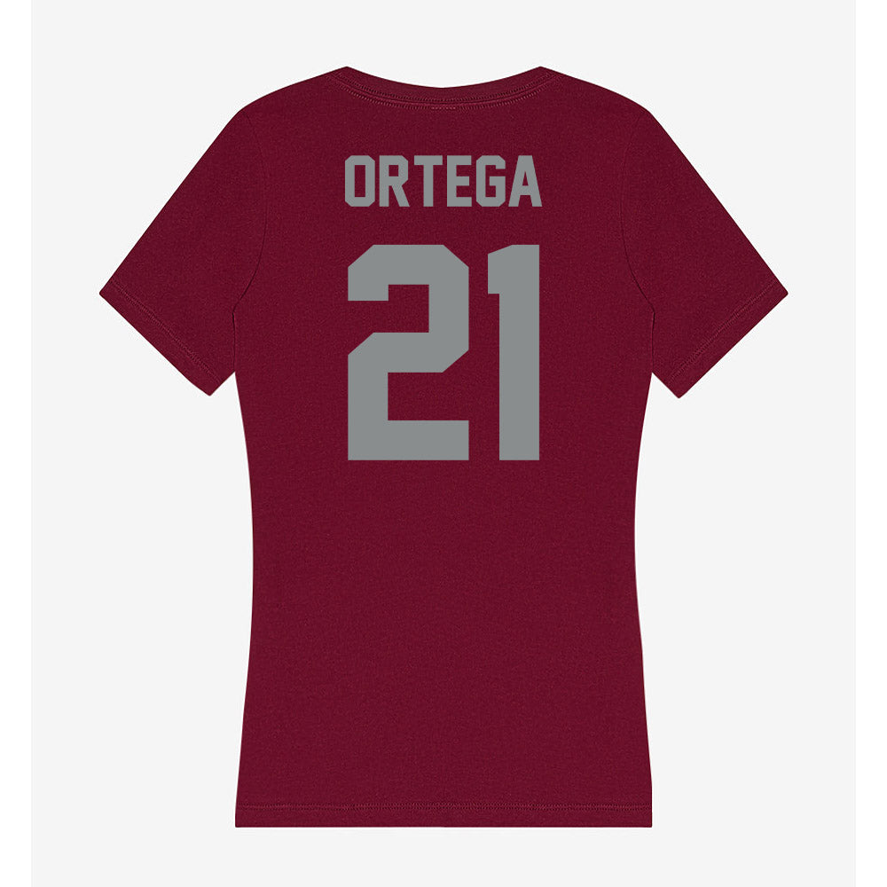 Montana - NCAA Softball : Cameryn Ortega - Women's V-Neck T-Shirt-1