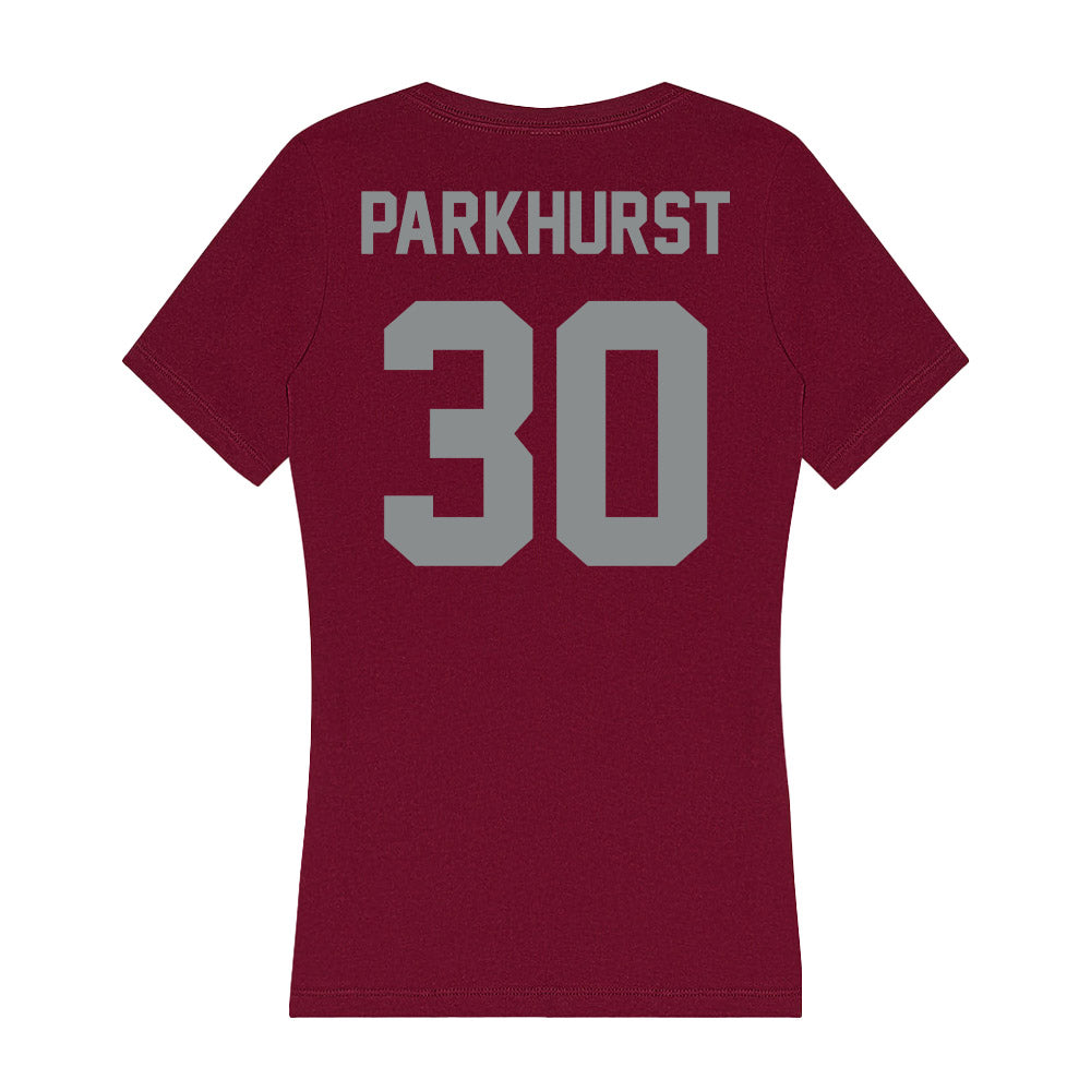 Montana - NCAA Women's Soccer : Mia Parkhurst - Women's V-Neck T-Shirt-1