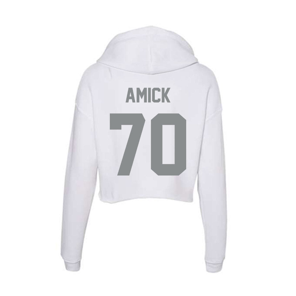 Montana - NCAA Football : Colin Amick - Women's Crop Fleece Hoodie-1