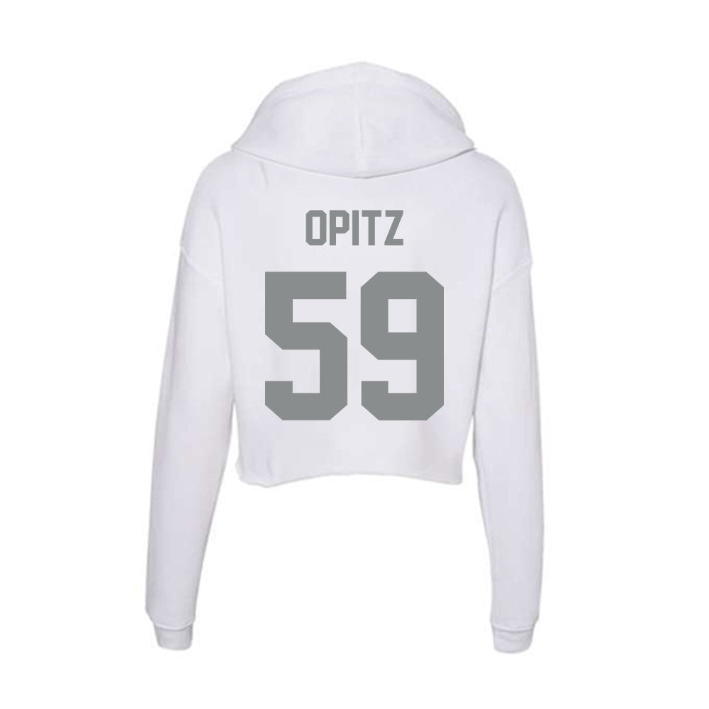 Montana - NCAA Football : Hayden Opitz - Women's Crop Fleece Hoodie-1