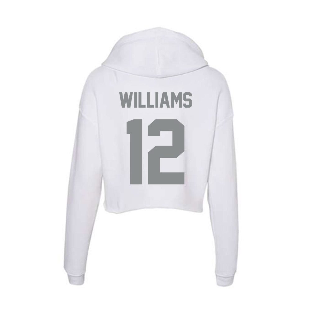 Montana - NCAA Women's Volleyball : Emma Williams - Women's Crop Fleece Hoodie-1