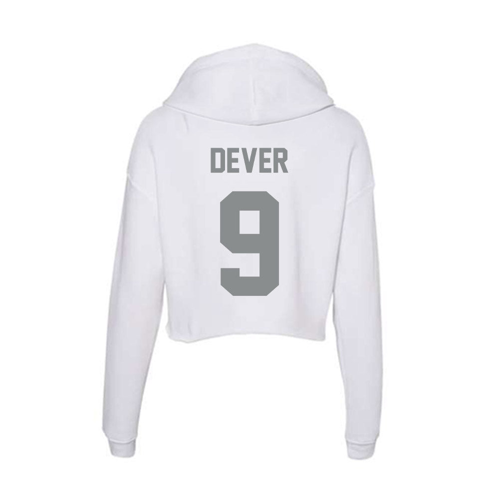 Montana - NCAA Football : Jordan Dever - Women's Crop Fleece Hoodie-1