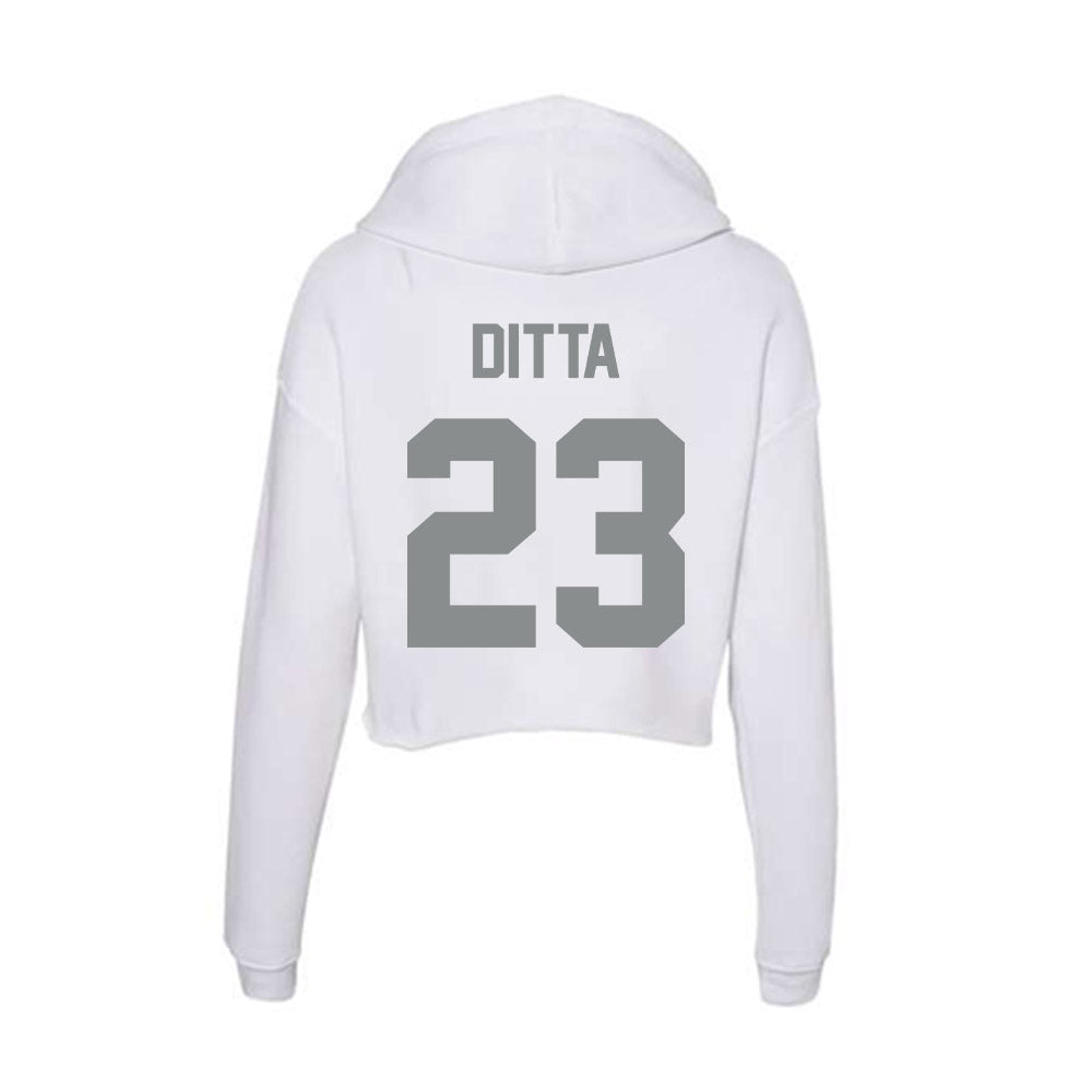 Montana - NCAA Women's Soccer : Maddie Ditta - Women's Crop Fleece Hoodie-1
