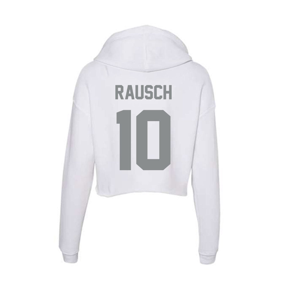 Montana - NCAA Football : TJ Rausch - Women's Crop Fleece Hoodie-1
