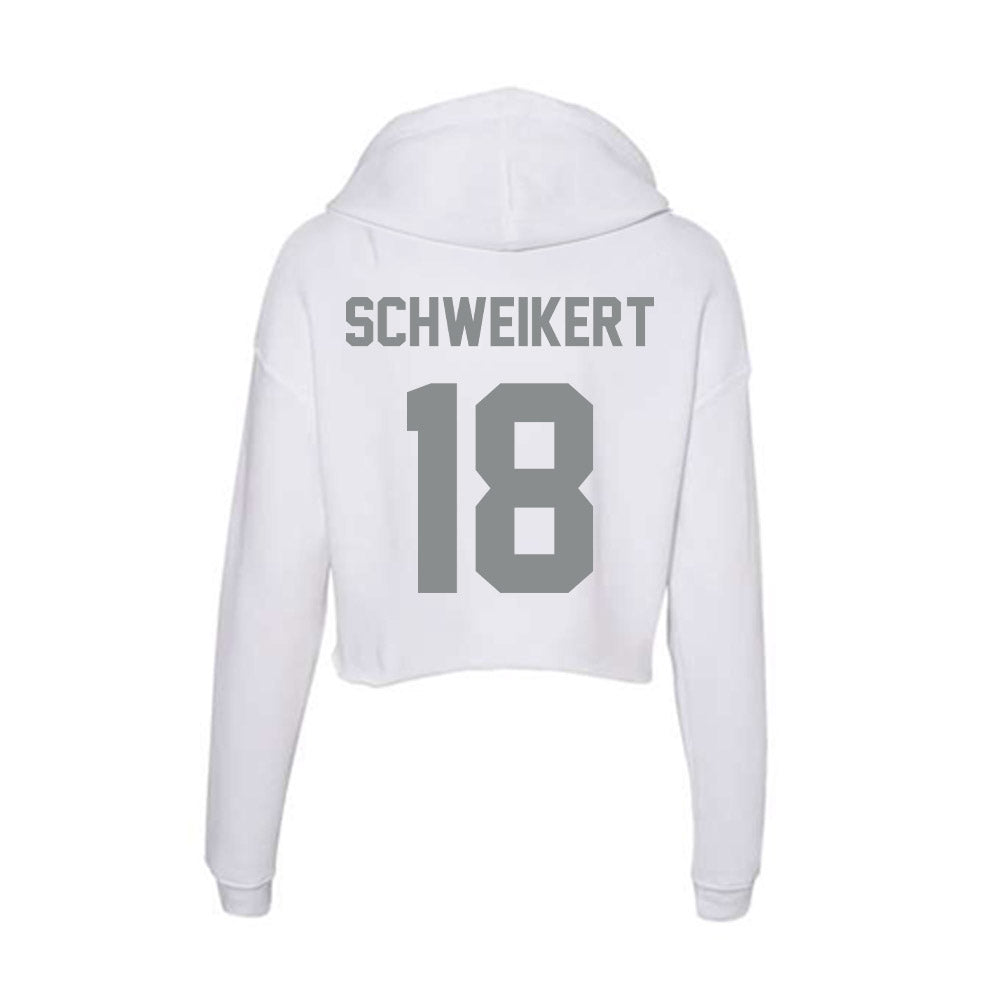 Montana - NCAA Football : Cody Schweikert - Women's Crop Fleece Hoodie-1