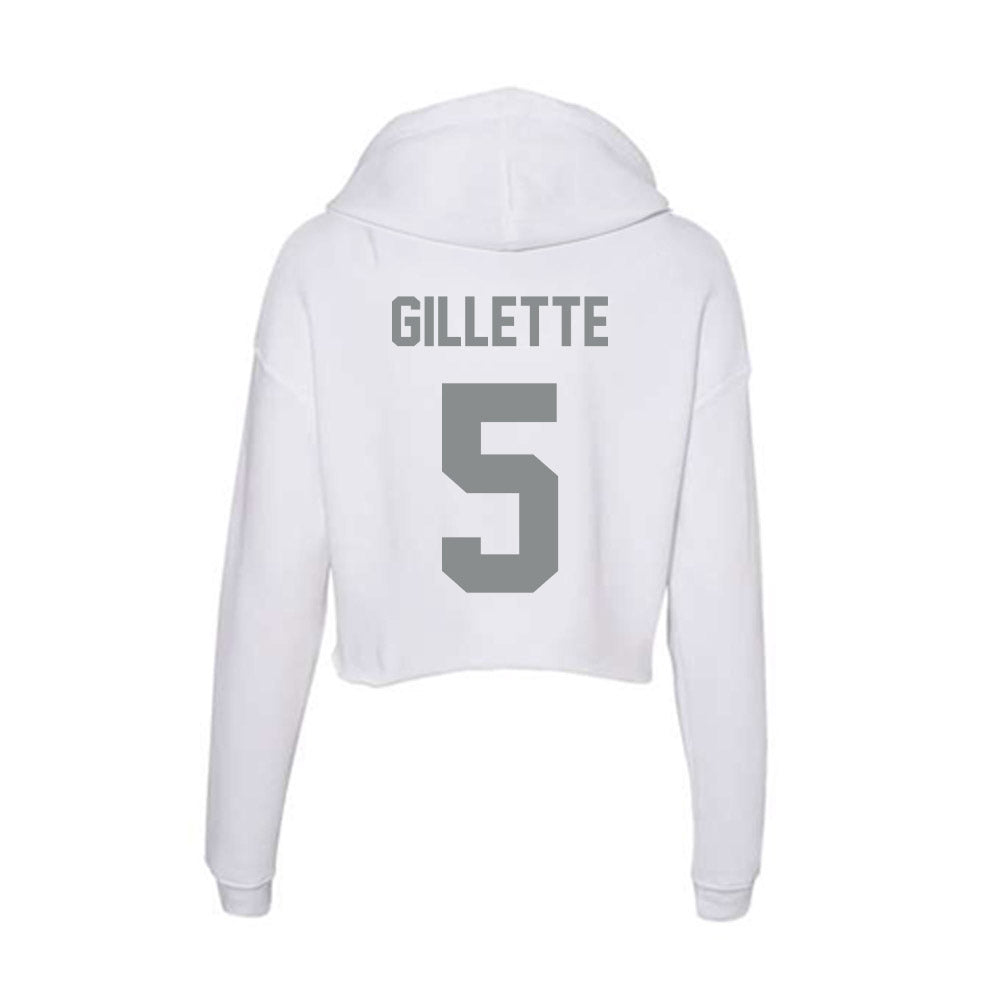 Montana - NCAA Women's Basketball : Kennedy Gillette - Women's Crop Fleece Hoodie-1